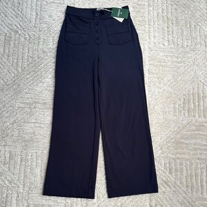 HALARA Deep Blue Buttoned Pants